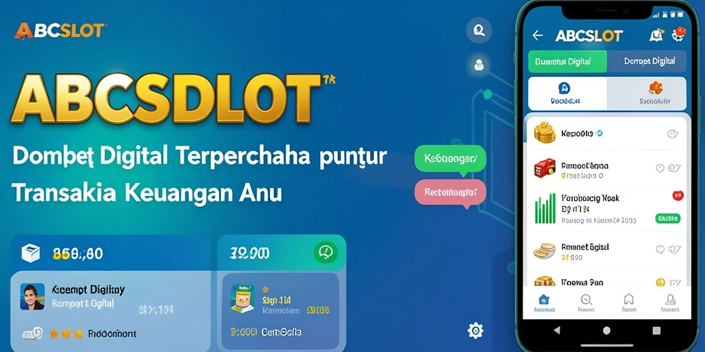 Antarmuka pengguna aplikasi Dompet Digital ABCSLOT yang praktis dan modern.