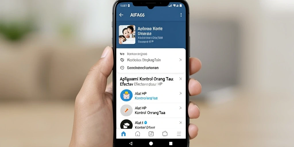 Antarmuka AIFA66 yang ramah pengguna untuk kontrol orang tua.