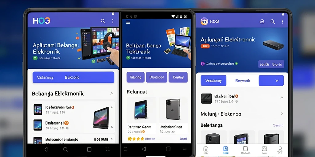 Tampilan antarmuka aplikasi HO3 yang user-friendly dan fungsional.