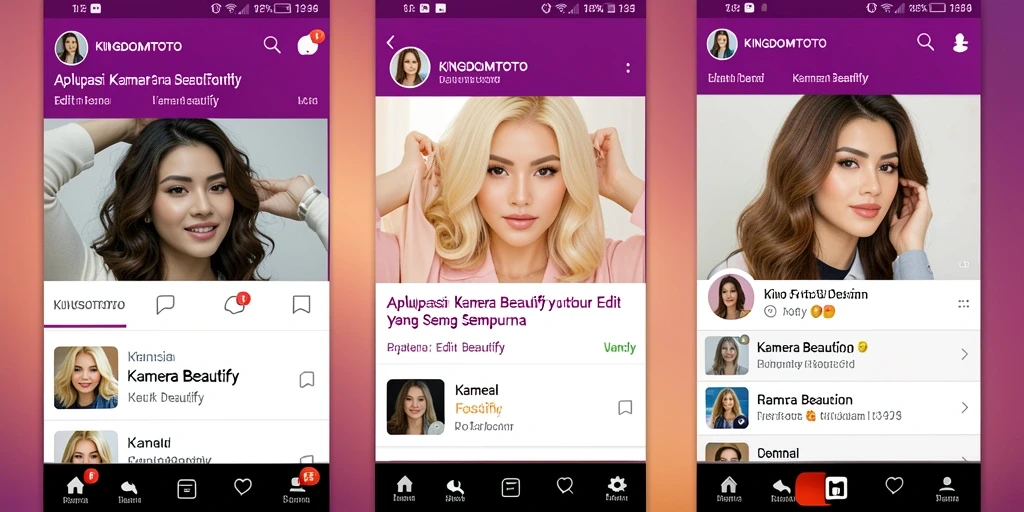 Tampilan antarmuka pengguna KINGDOMTOTO yang menarik dan ramah pengguna untuk edit foto.