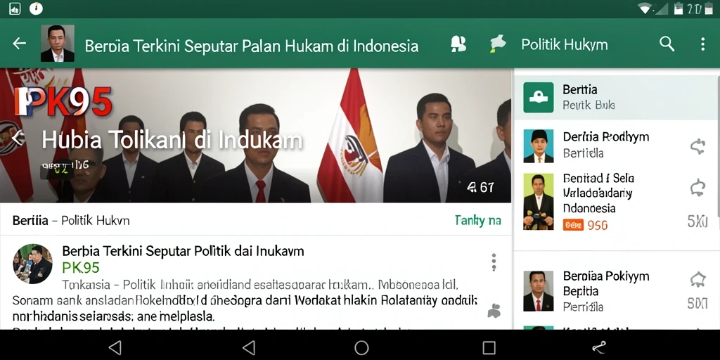 Tampilan antarmuka PK95 yang modern dan informatif.