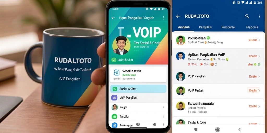 Antarmuka RUDALTOTO menunjukkan fitur panggilan VoIP yang mudah digunakan.