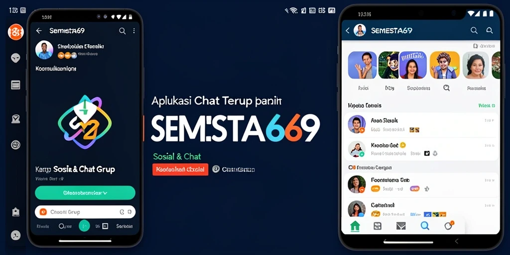 Tampilan antarmuka aplikasi SEMESTA69 untuk chat grup yang mudah digunakan.